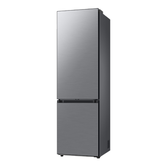 Frigorífico Combi 2m 387L, Clasificación A 10% extra de eficiencia energética, Bespoke Inox R-Perspective Silver 