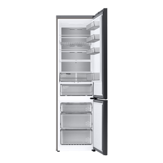 Frigorífico Combi 2m 387L, Clasificación A 10% extra de eficiencia energética, Bespoke Inox Front-Open Silver 