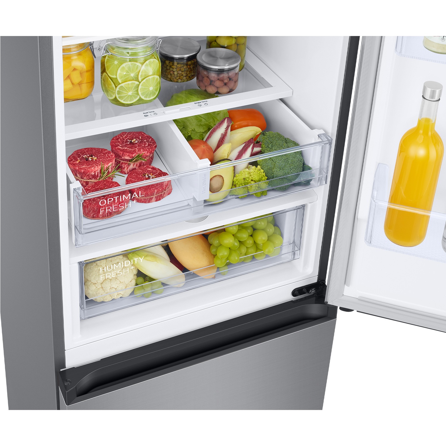 Frigorífico Combi 203cm 390L Clase D Plata RB38C603DSA/EF Plata