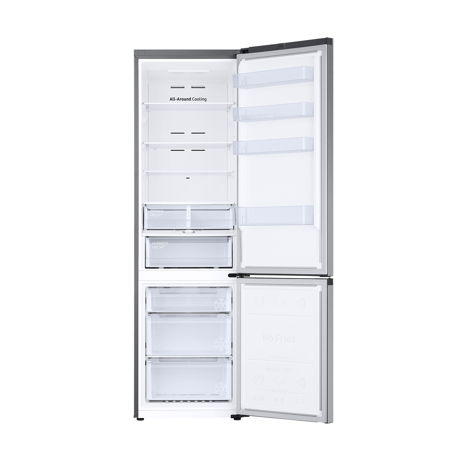 Frigorífico Combi 203cm 390L Clase D Plata RB38C603DSA/EF Plata