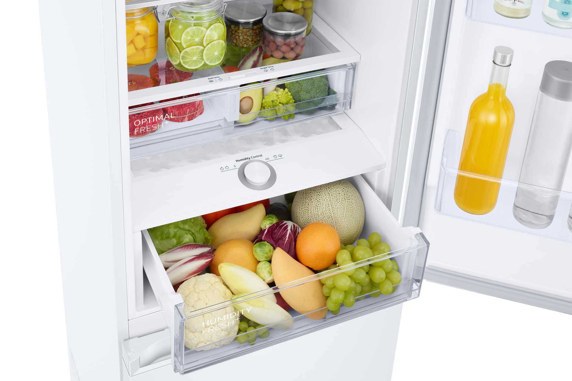 Frigorífico Combi 2m 390L Blanco con Smart AI RB38C605CWW Detail-2Temp-Zone3 White 