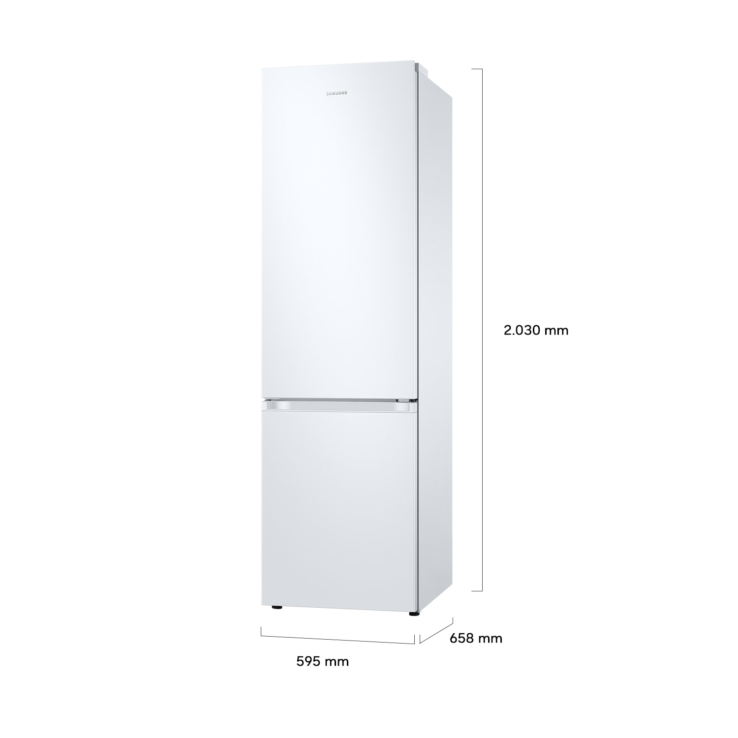 Frigorífico Combi 2m 390L Blanco con Smart AI RB38C605CWW Blanco