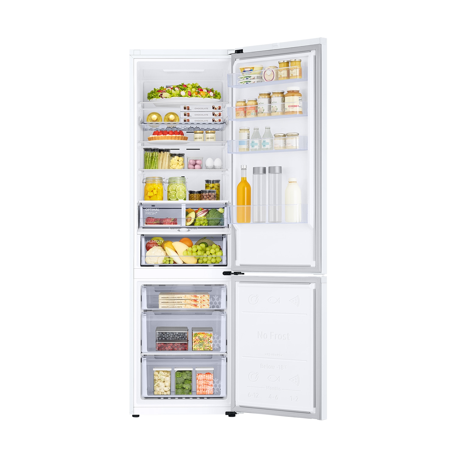 Frigorífico Combi 2m 390L Blanco con Smart AI RB38C605CWW Blanco