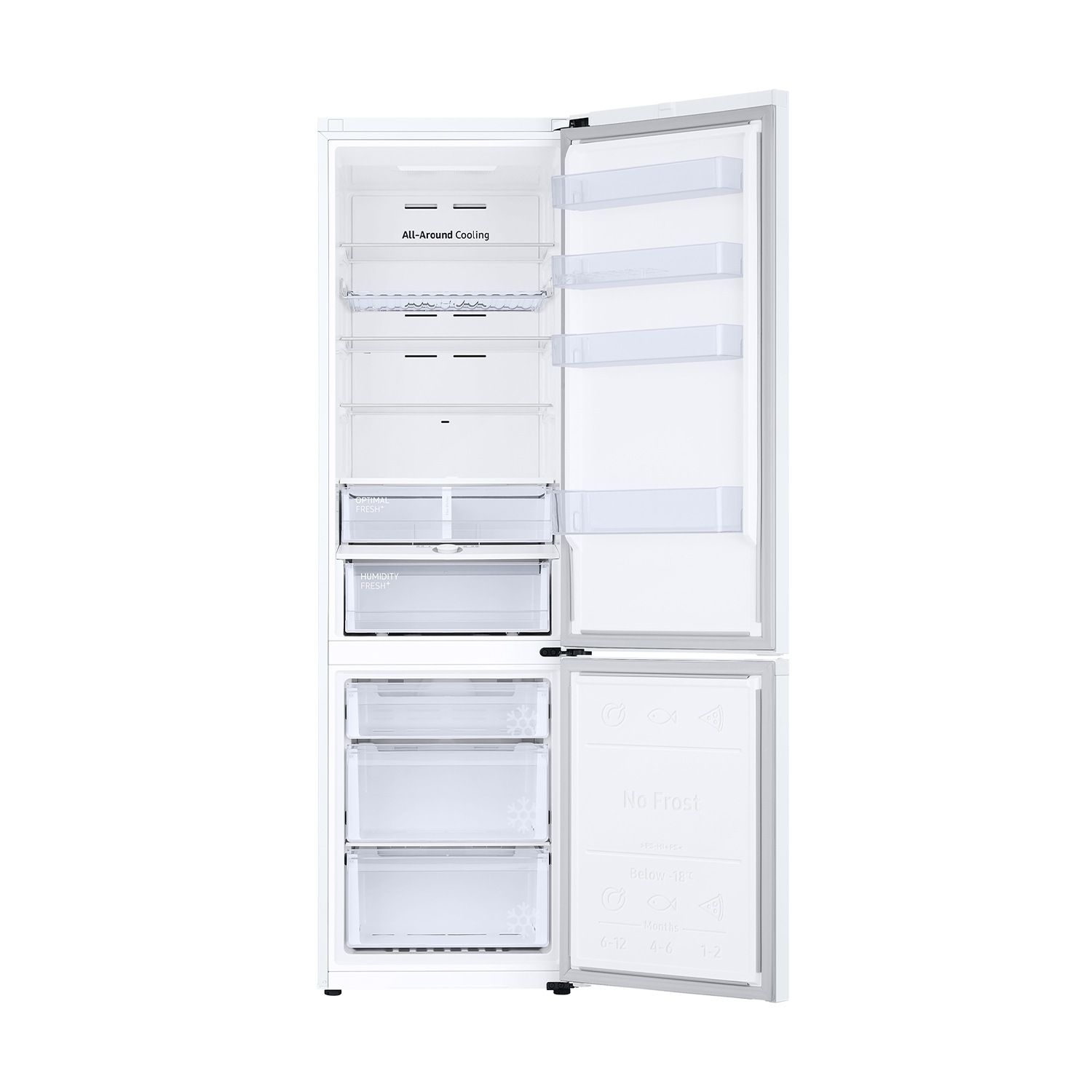 Frigorífico Combi 2m 390L Blanco con Smart AI RB38C605CWW Blanco