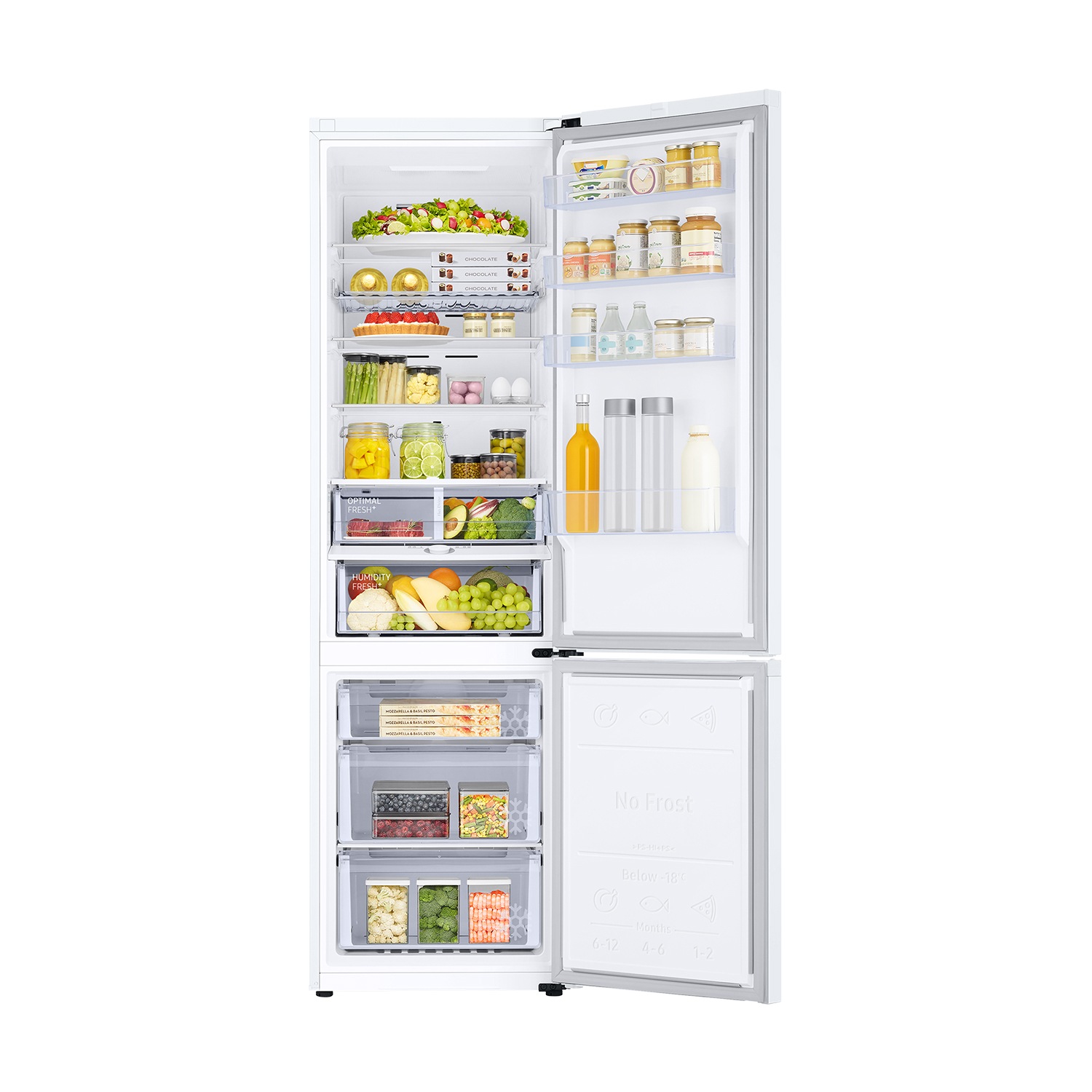 Frigorífico Combi 2m 390L Blanco con Smart AI RB38C605CWW Blanco