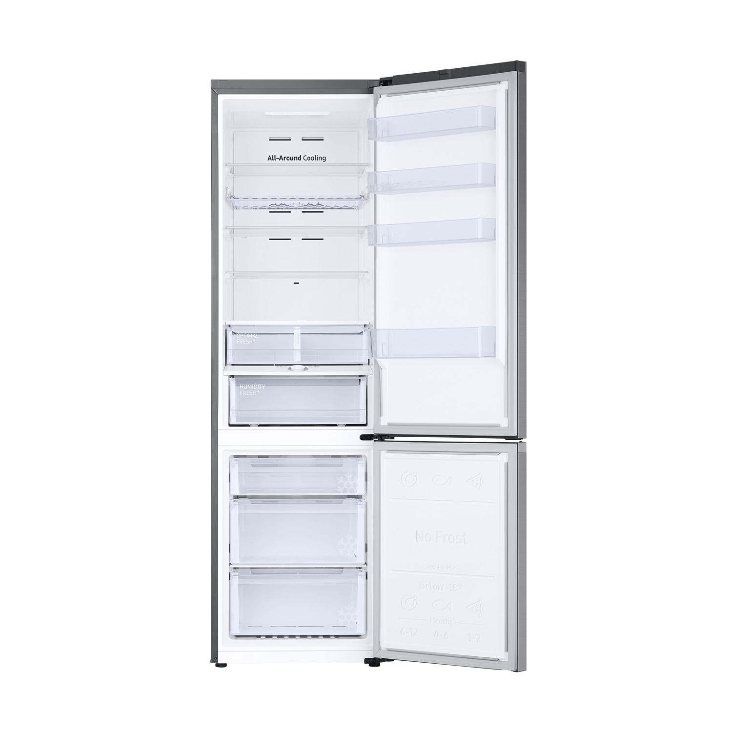 Frigorífico 390L Inox Clasificación Energética D y Smart AI - RB38C605DS9/EF Refined Inox