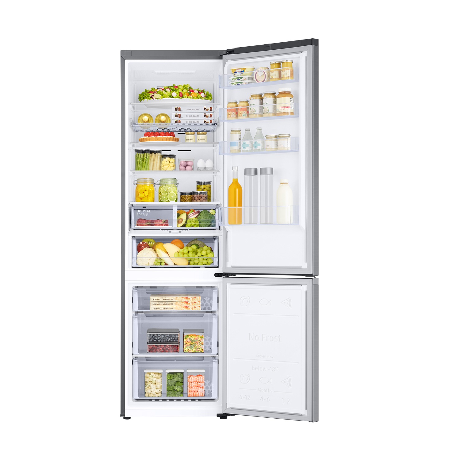 Frigorífico 390L Inox Clasificación Energética D y Smart AI - RB38C605DS9/EF Refined Inox