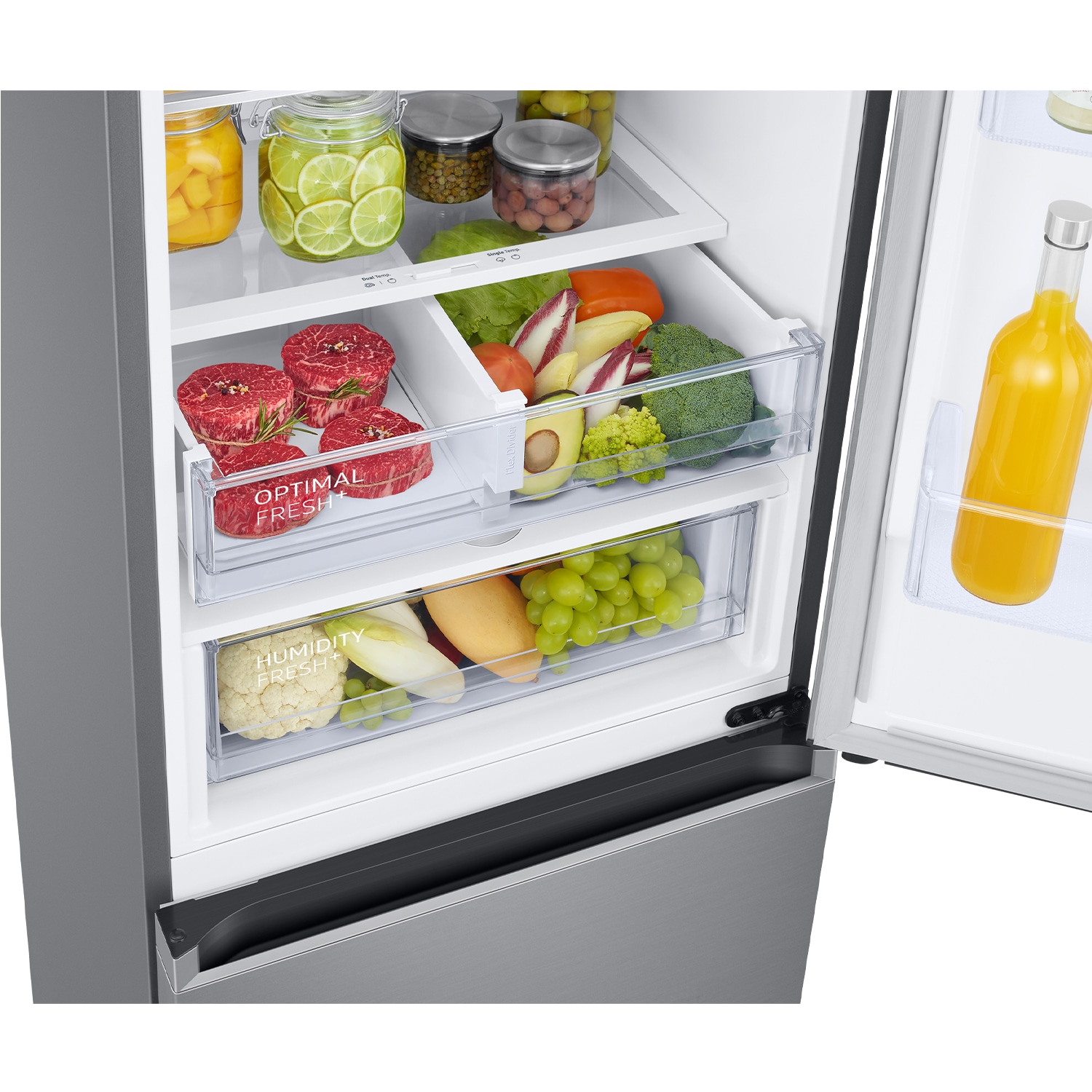 Frigorífico 390L Inox Clasificación Energética D y Smart AI - RB38C605DS9/EF Refined Inox