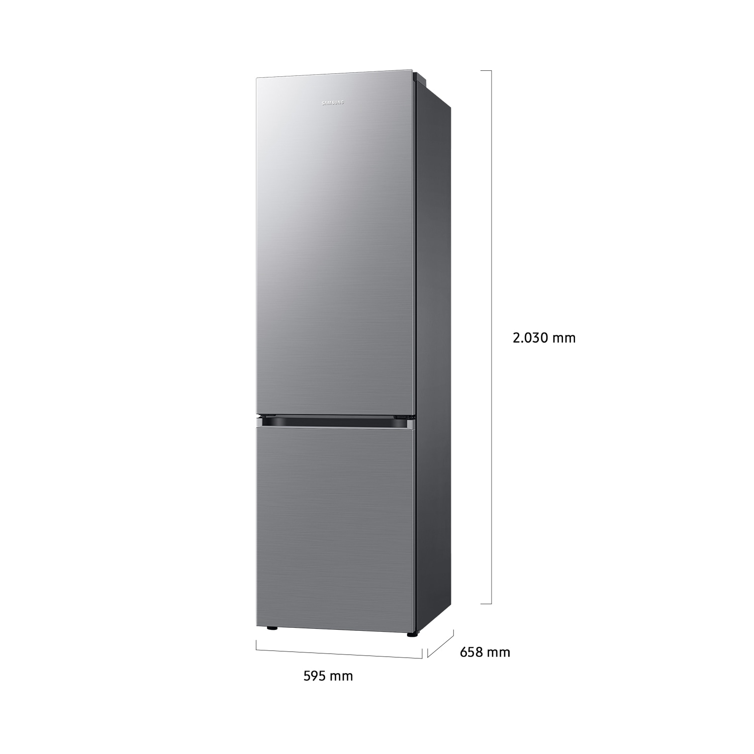 Frigorífico Combi Bespoke AI 203cm 387L Clase A Inox RB38C607AS9/EF Silver