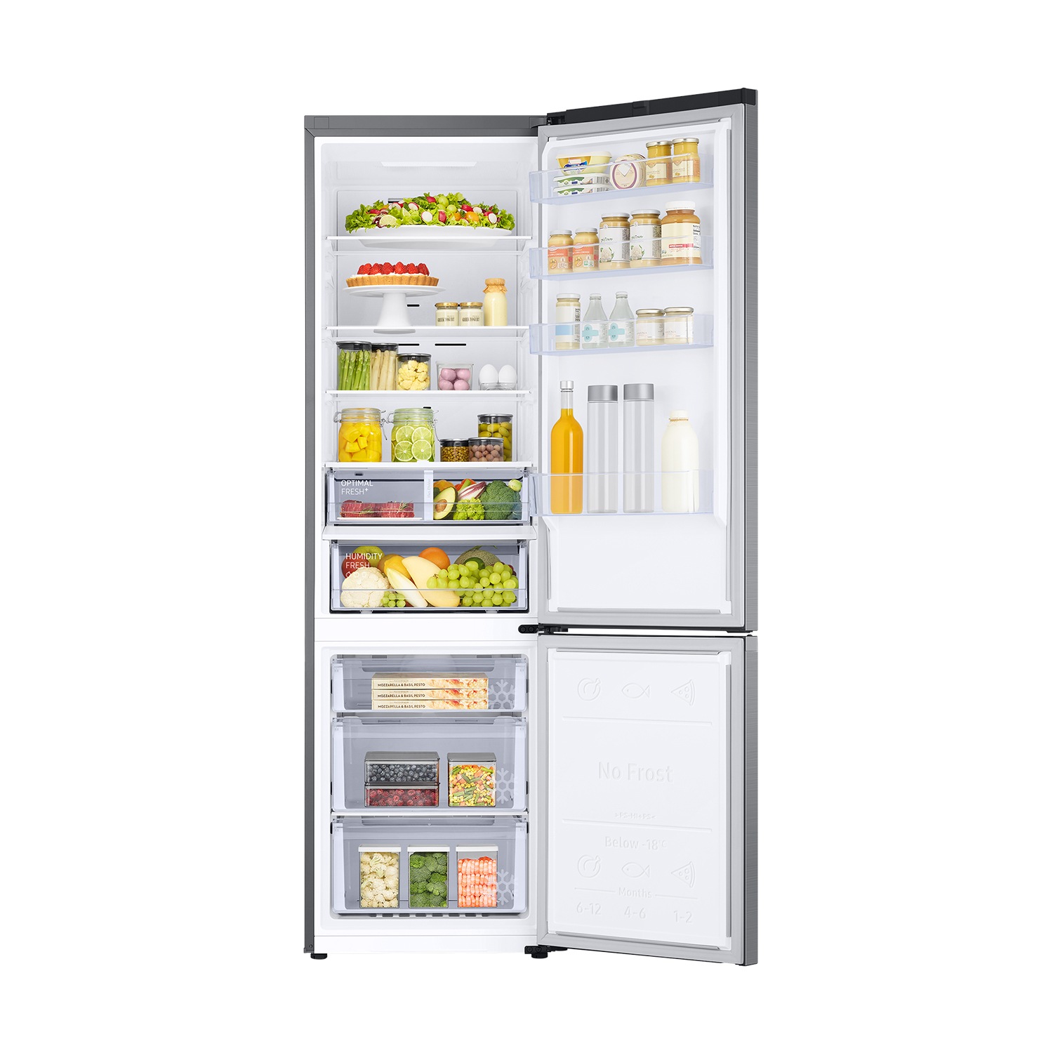 Frigorífico Combi Bespoke AI 203cm 387L Clase A Inox RB38C607AS9/EF Silver