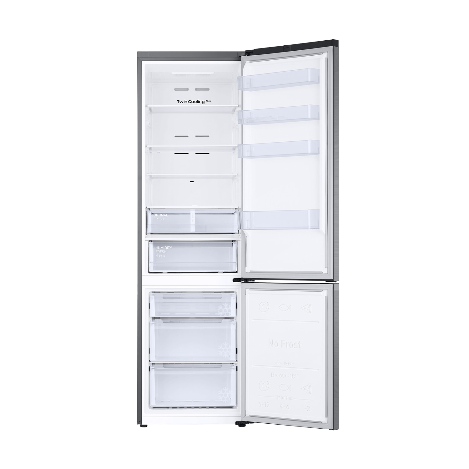Frigorífico Combi Bespoke AI 203cm 387L Clase A Inox RB38C607AS9/EF Silver