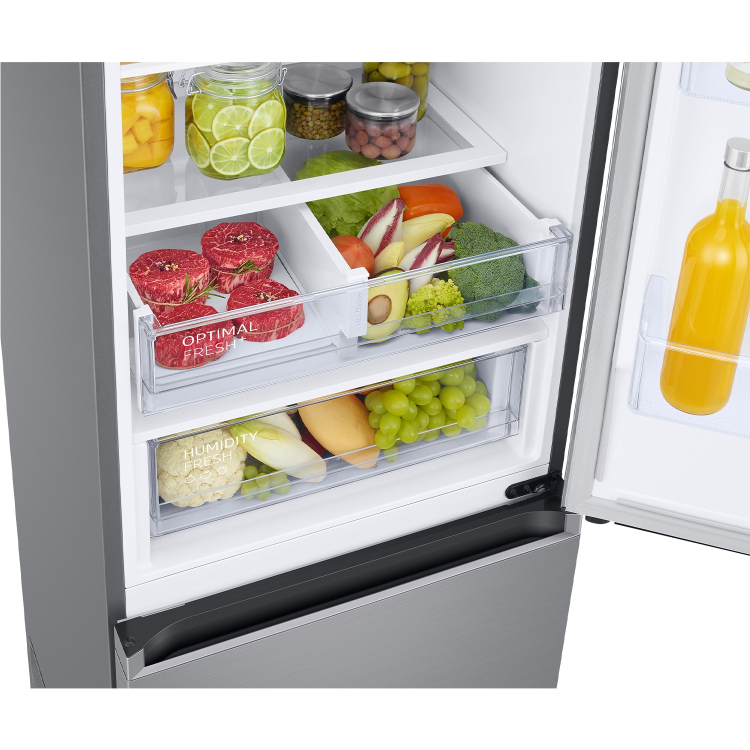 Frigorífico Combi Bespoke AI 203cm 387L Clase A Inox RB38C607AS9/EF Silver