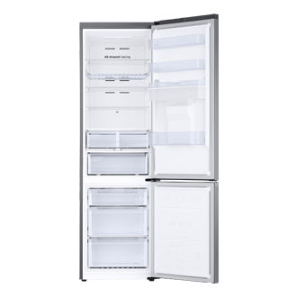 Frigorífico Combi 2,03m 386L Inox Clasificación Energética D y Smart AI - RB38C655DS9/EF Front-Open-without-food Silver 