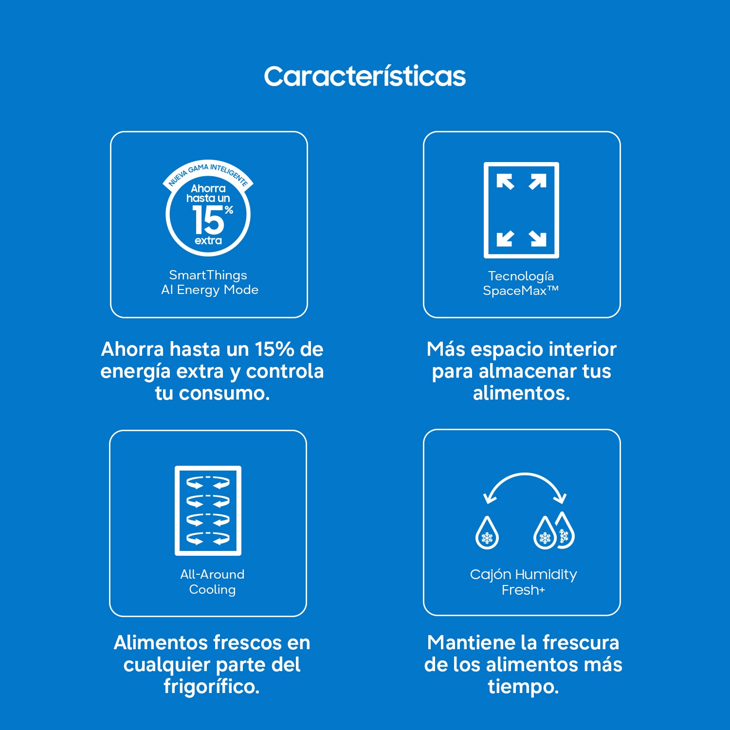 Frigorífico Combi 2m 390L y Smart AI - RB38C675CS9/EF Inox