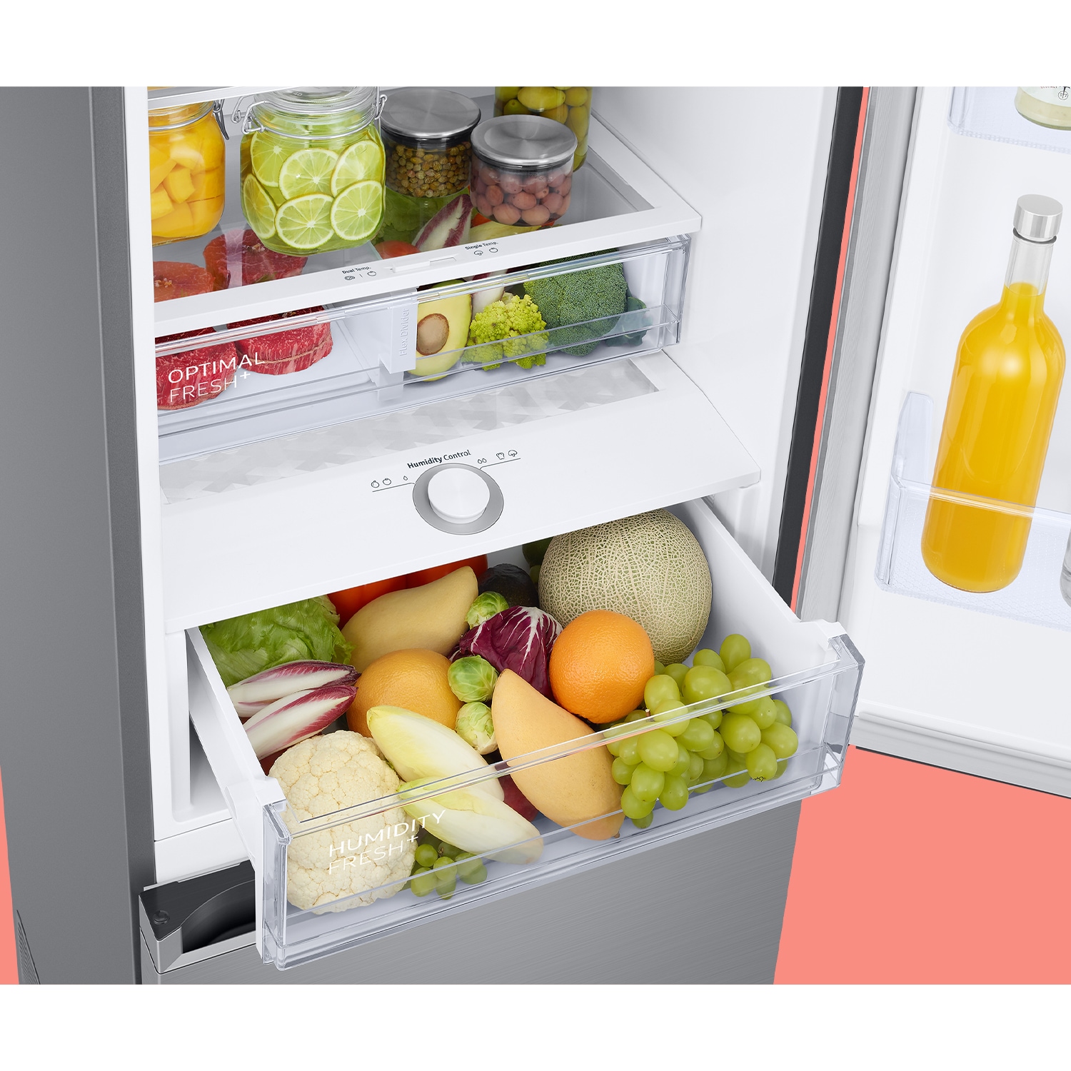 Frigorífico Combi 2m 390L y Smart AI - RB38C675CS9/EF Inox