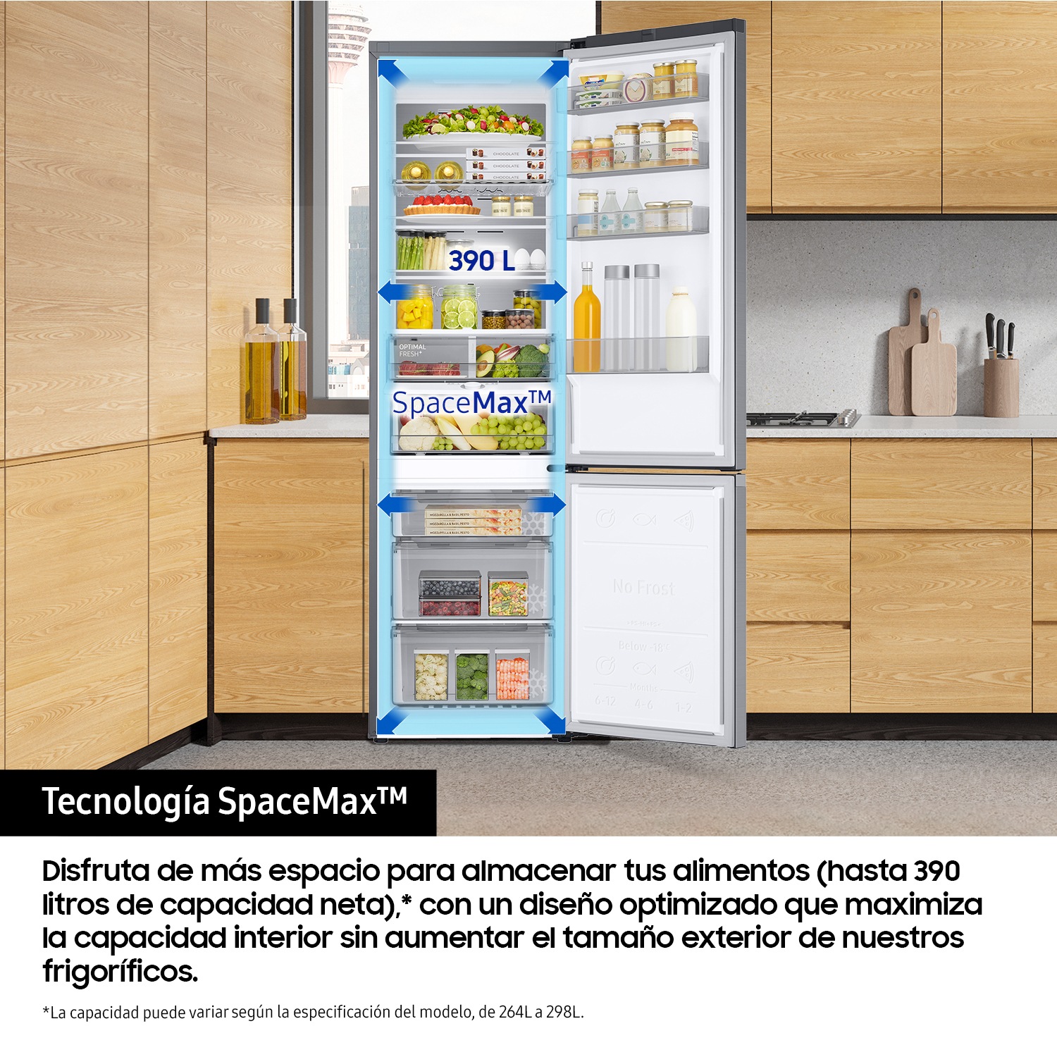 Frigorífico Combi AI 203cm 390L Clase C Inox RB38C705CS9/EF Inox