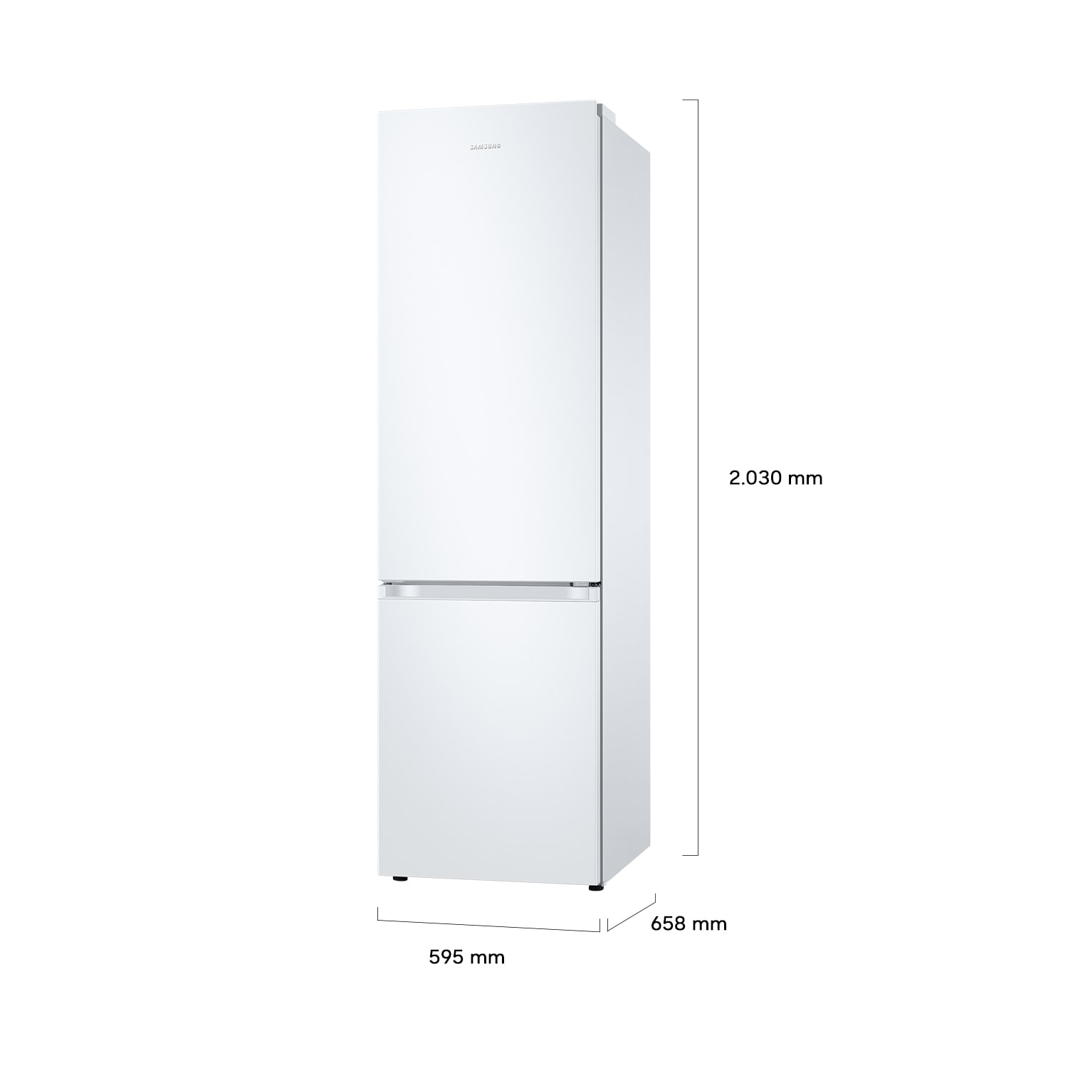 Frigorífico Combi 2m 390L blanco y Smart AI - RB38C705CWW/EF White