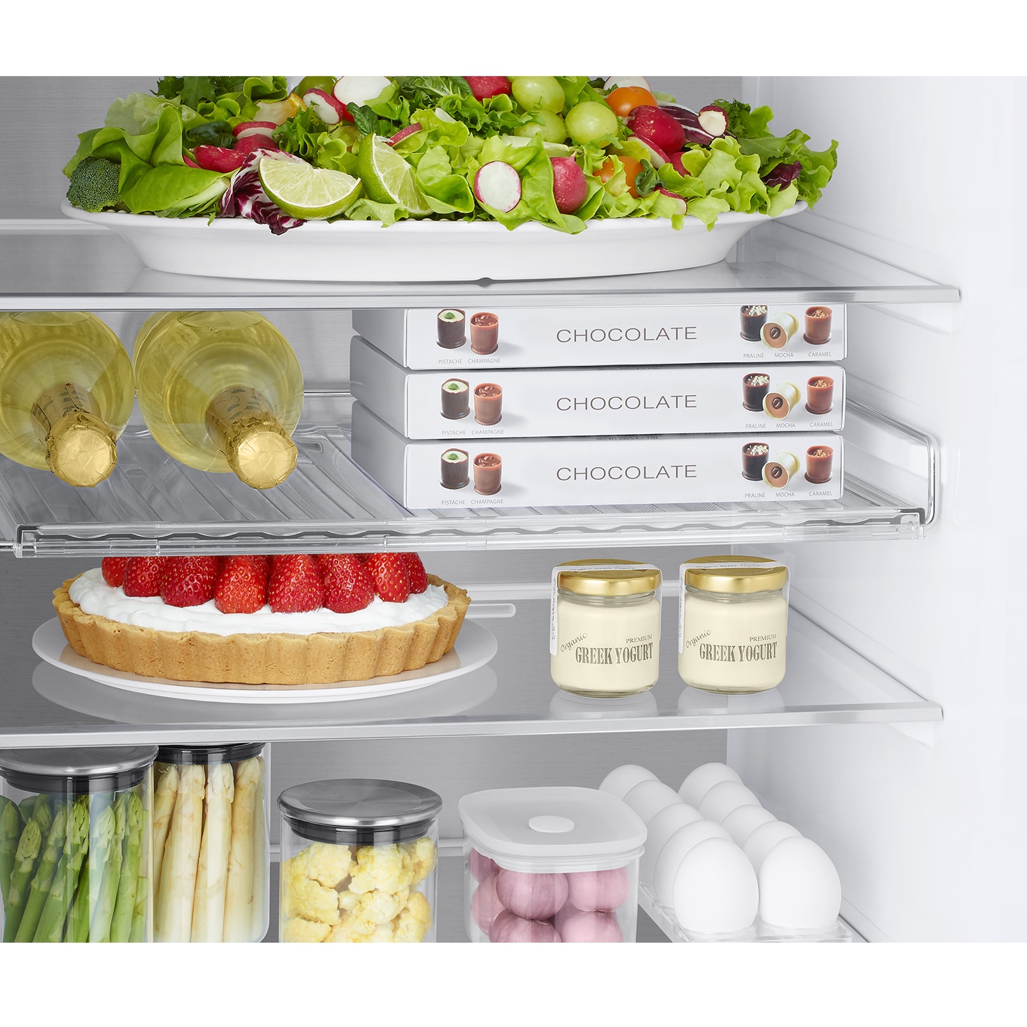 Frigorífico Combi 2m 390L blanco y Smart AI - RB38C705CWW/EF White