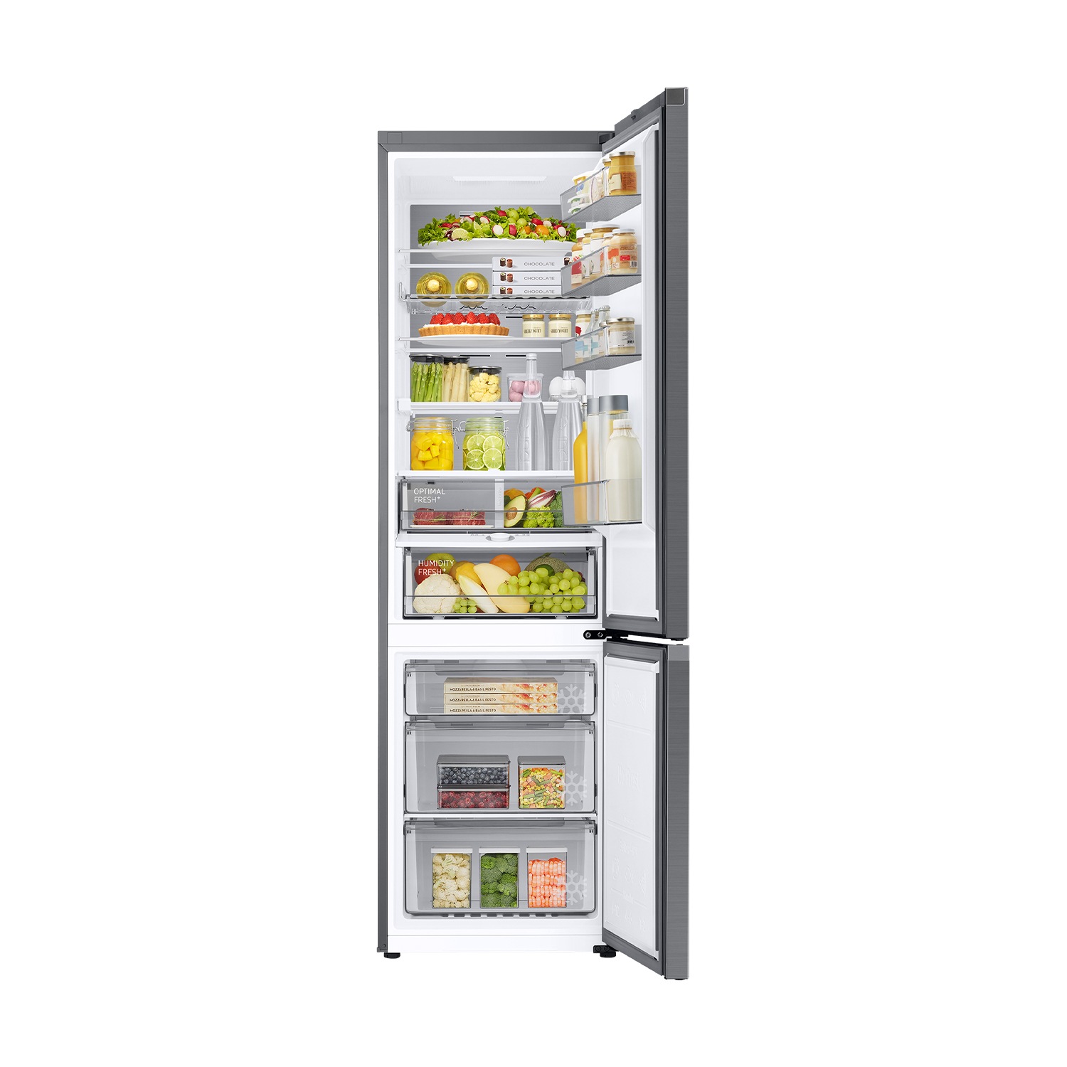 Frigorífico Combi Bespoke AI 203cm 387L Clase A Plata RB38C776ASR/EF Plata