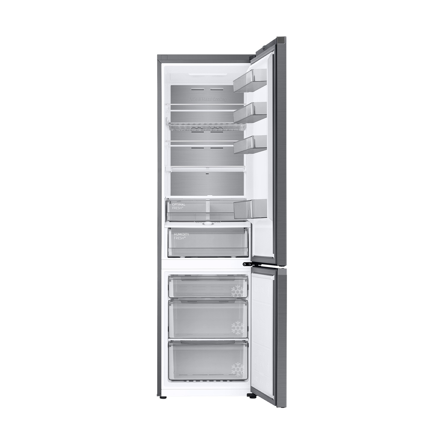 Frigorífico Combi Bespoke AI 203cm 387L Clase A Plata RB38C776ASR/EF Plata