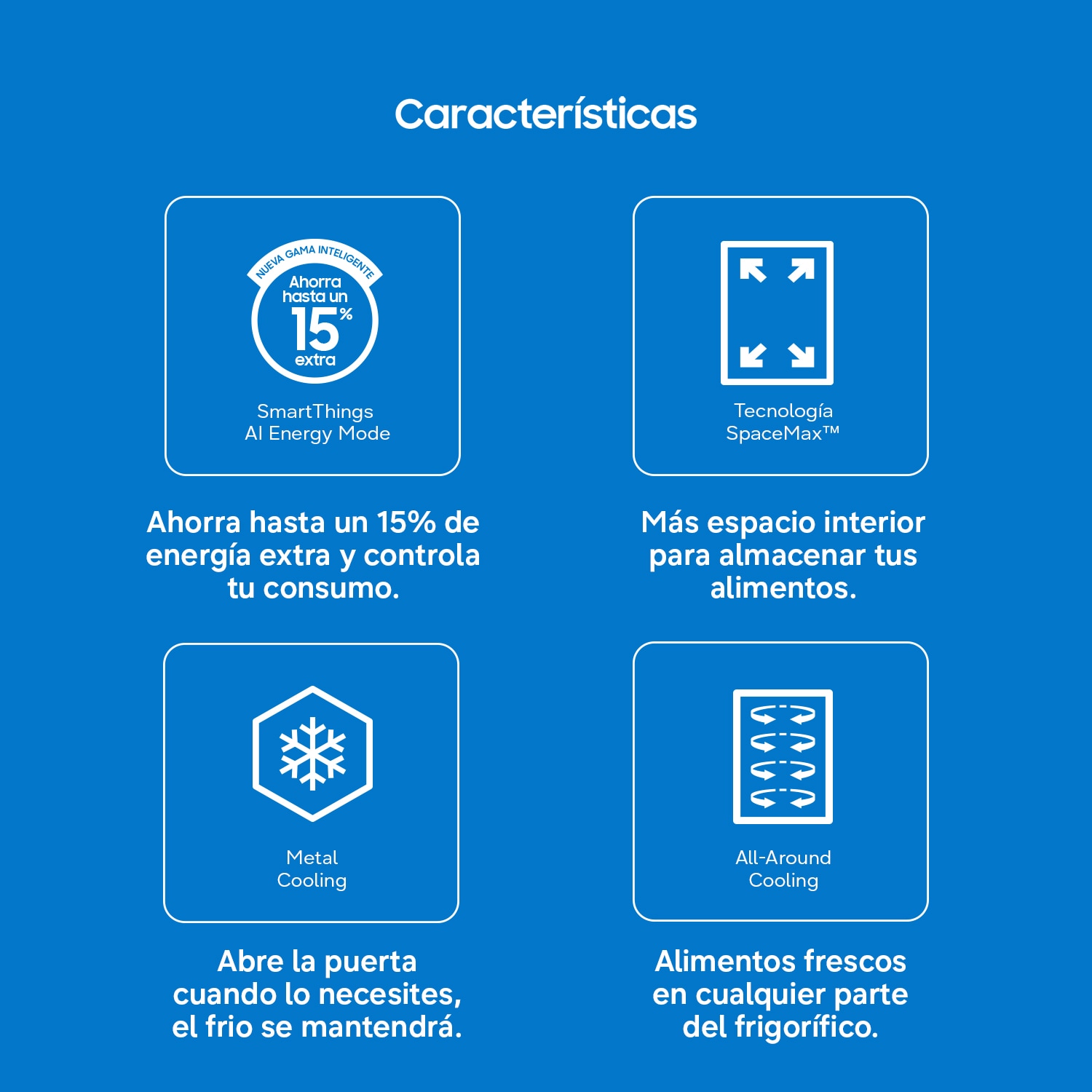 Frigorífico Combi 2m 390L y Smart AI - RB38C776CS9/EF Inox
