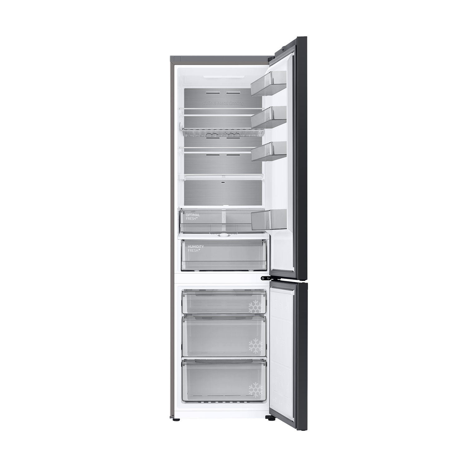 Frigorífico Combi Bespoke AI 203cm 387L Clase A Grafito RB38C7B6AB1/EF Grafito