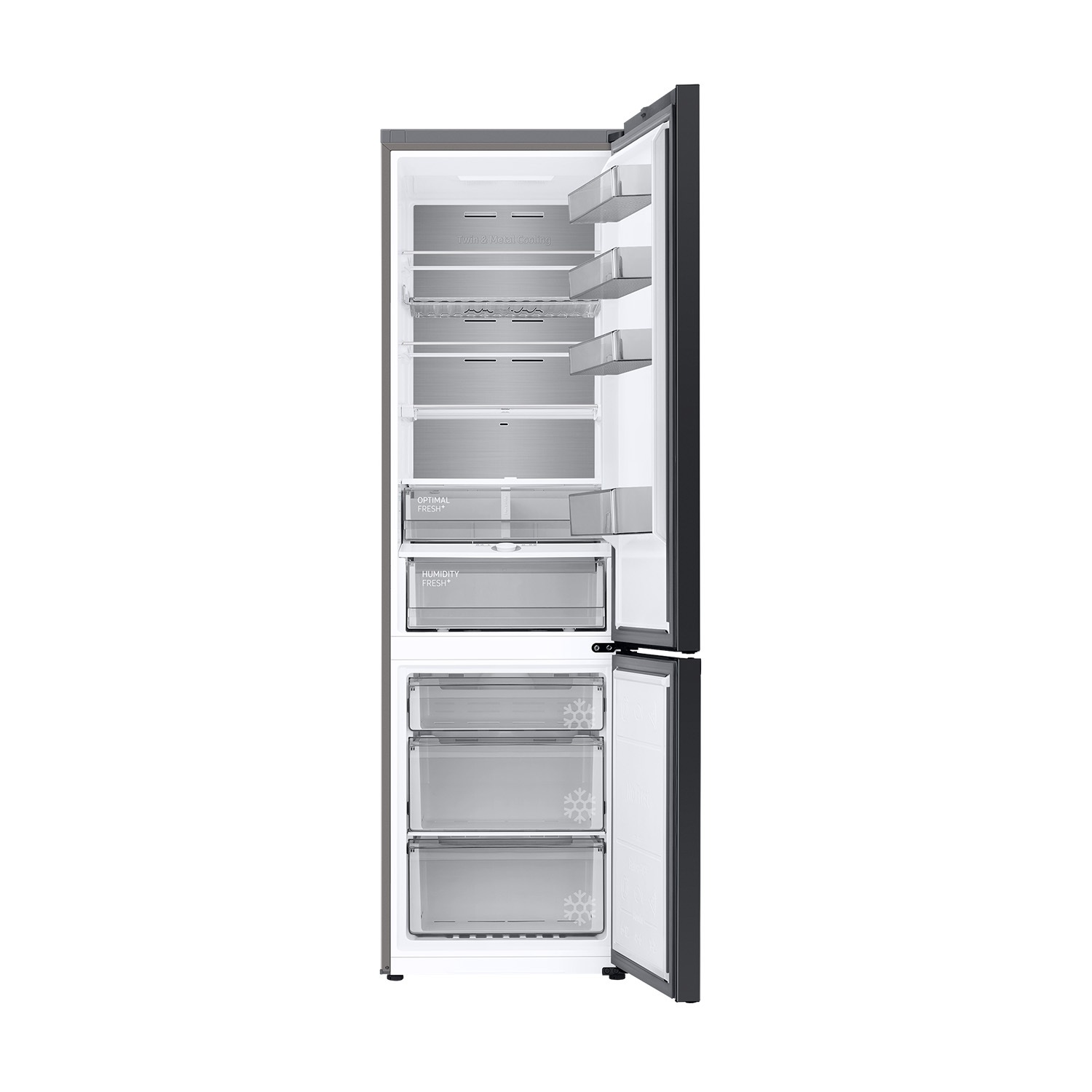 Frigorífico Combi Bespoke AI 203cm 387L Clase A Inox RB38C7B6AS9/EF Inox