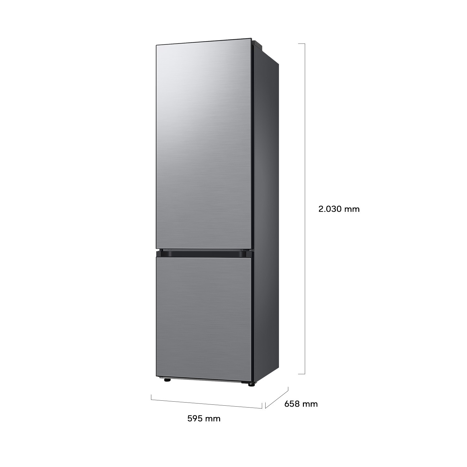 Frigorífico Combi Bespoke AI 203cm 387L Clase A Inox RB38C7B6AS9/EF Inox