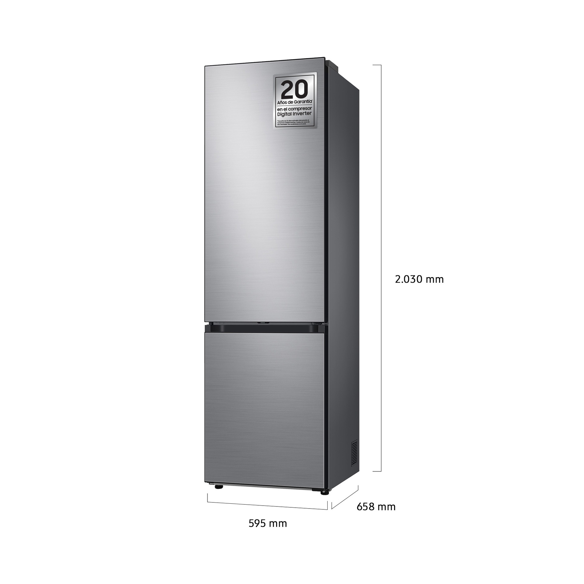 Frigorífico Combi 203cm 387L Clase B Inox RB38C7B6BS9/EF Inox