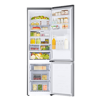 Frigorífico Combi 386L Inox 2M Clasificación Energética D RB38T655DS9 Front-Open-with-food Silver 
