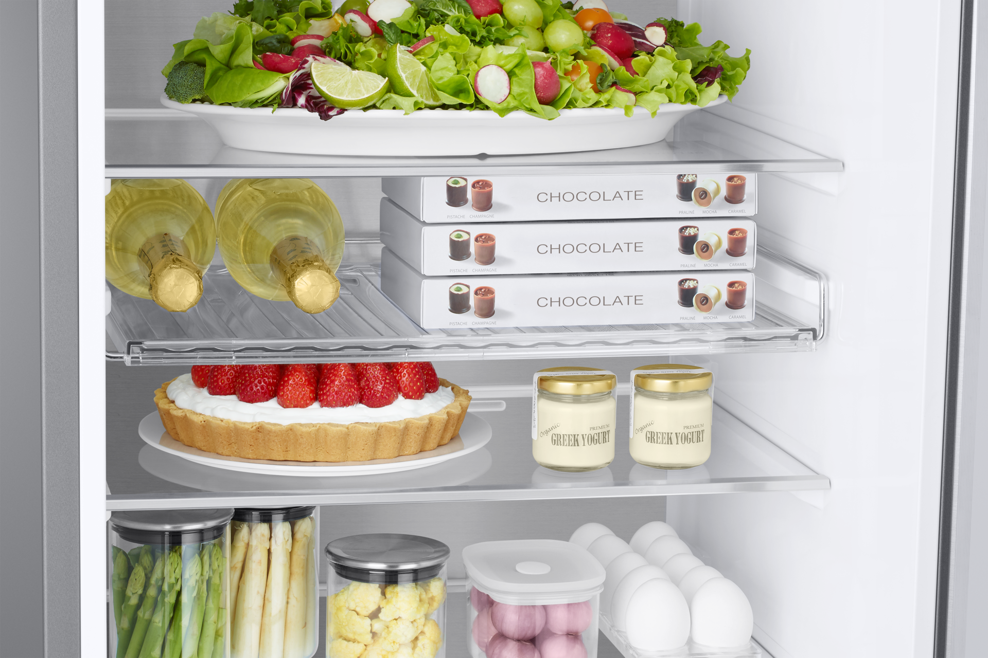 Frigorífico Combi 2m 390L Inox RB38T775DS9/EF Detail-Wine-Shelf Silver 