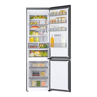 Frigorífico Combi 390L Grafito 2M Clasificación Energética C RB38T776CB1 Front-Open-with-food Black 