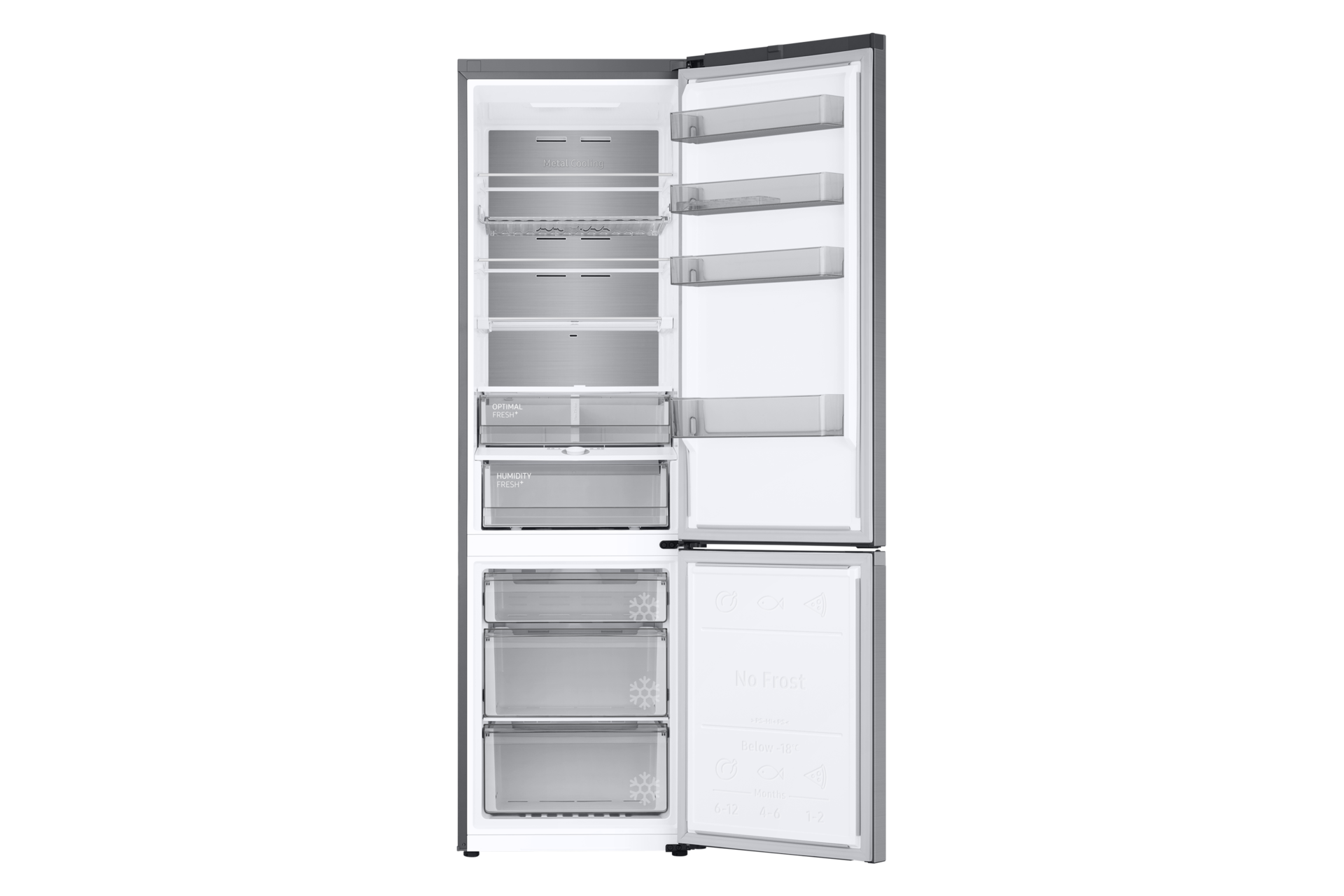 Frigorífico Combi 2m 390L Inox RB38T776DS9/EF Front-Open-without-food Silver 