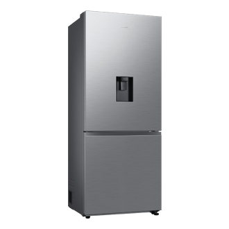 Frigorífico Combi Bespoke AI 192cm 505L Clase E Inox RB50DG632ES9EF L-Perspective Refined Inox 