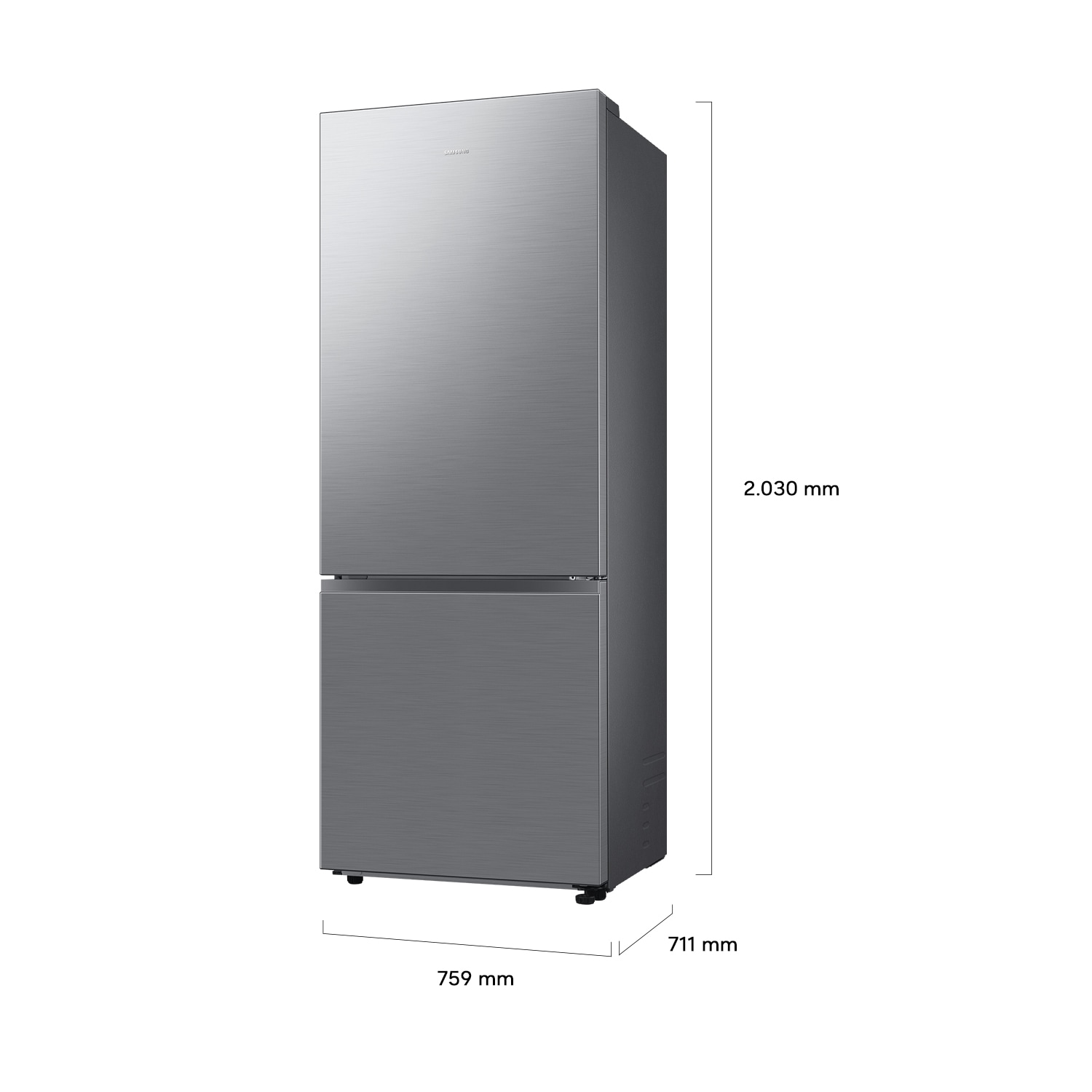 Frigorífico Combi Bespoke AI 203cm 538L Clase C Inox RB53DG703CS9/EF Refined Inox