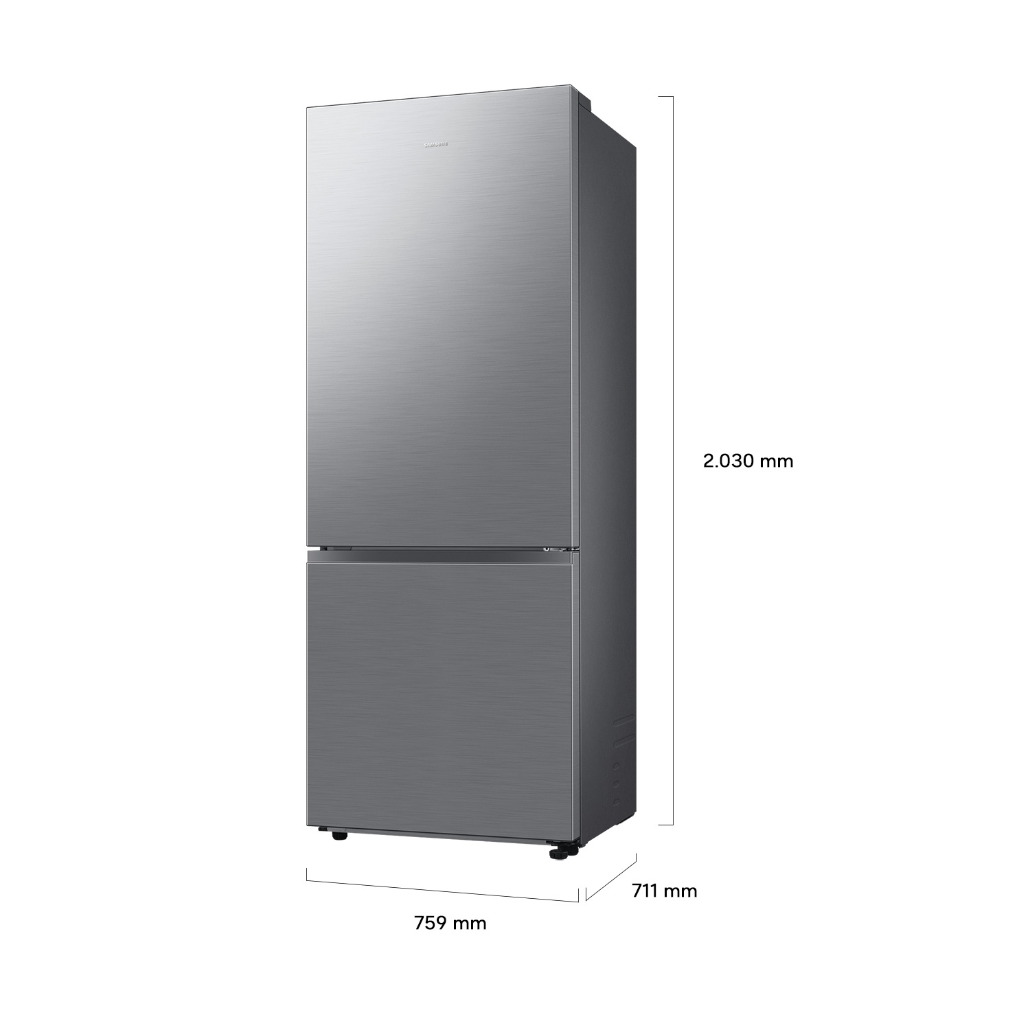 Frigorífico Combi Bespoke AI 203cm 538L Clase D Inox RB53DG703DS9/EF Refined Inox