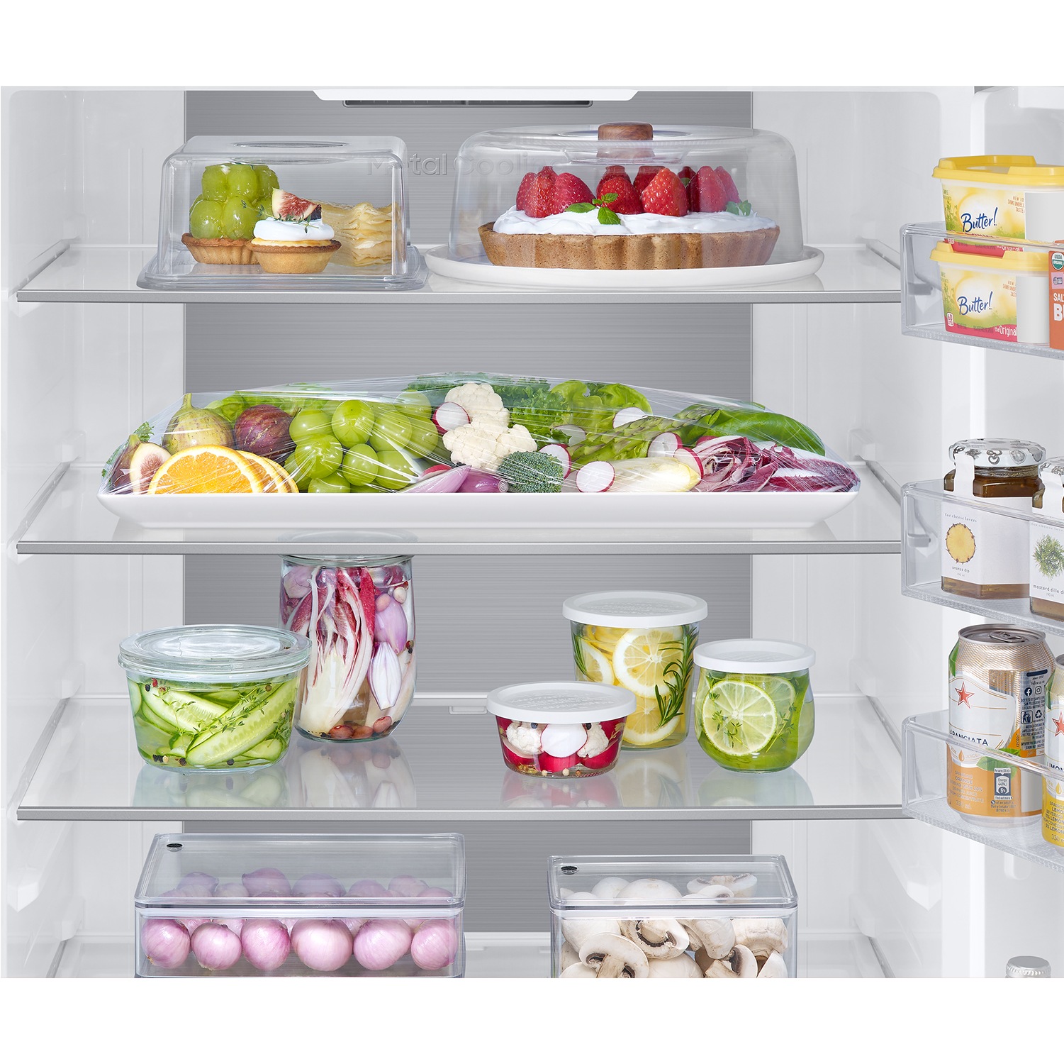 Frigorífico Combi Bespoke AI 203cm 538L Clase D Inox RB53DG703DS9/EF Refined Inox