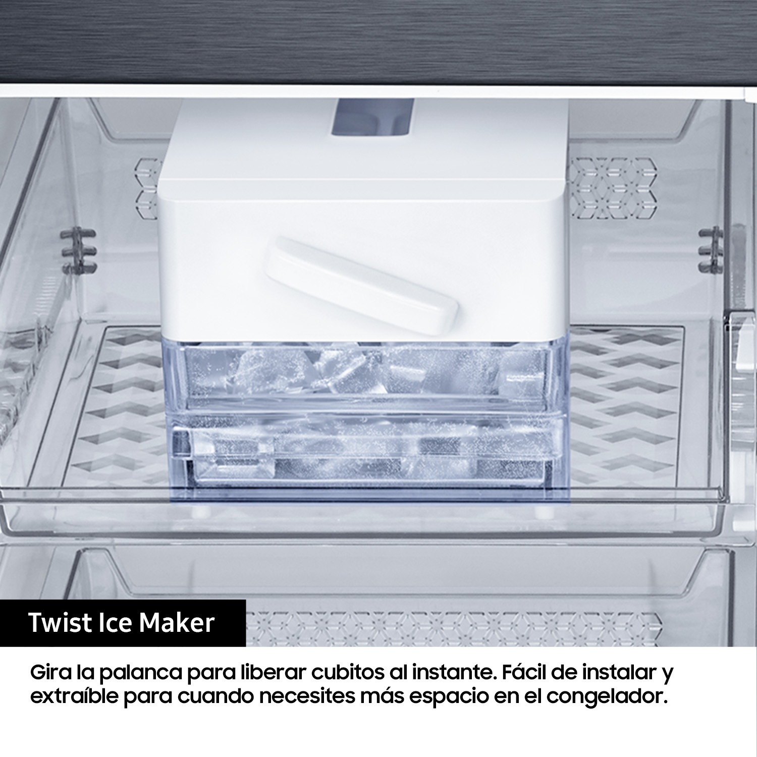 Frigorífico French Door AI 180cm 488L Clase E Grafito RF48A400EB4/EF Grafito