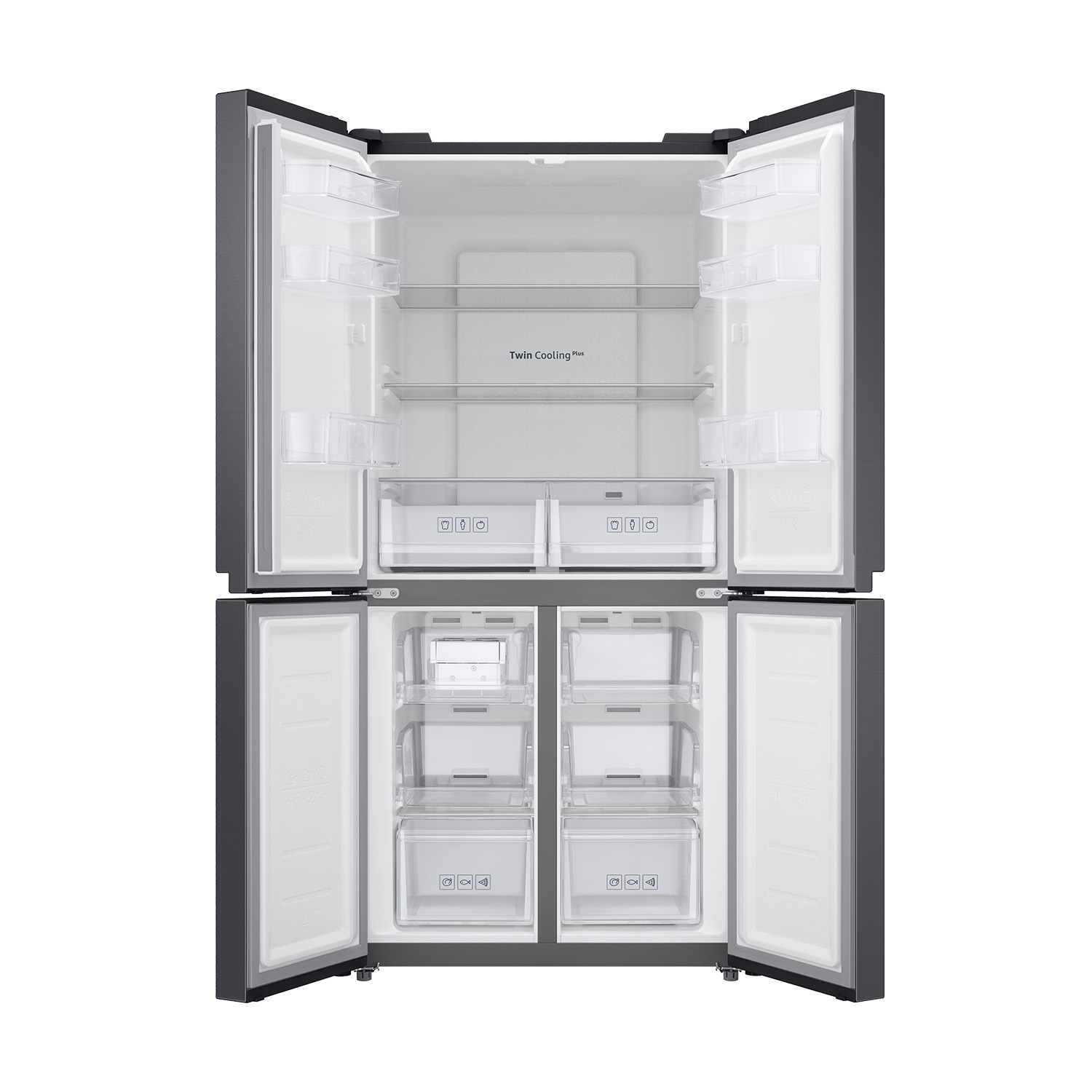 Frigorífico French Door AI 180cm 488L Clase E Grafito RF48A400EB4/EF Grafito