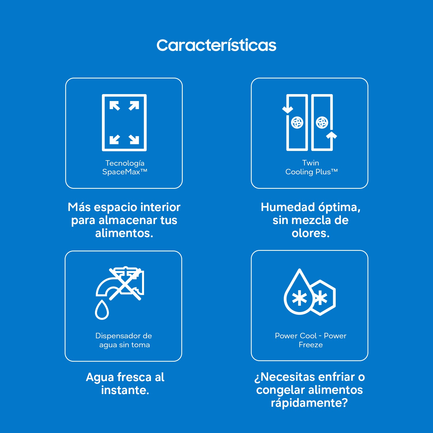 Frigorífico French Door Inox 488L, Twin Cooling Plus, Clasificación Energética E Gray
