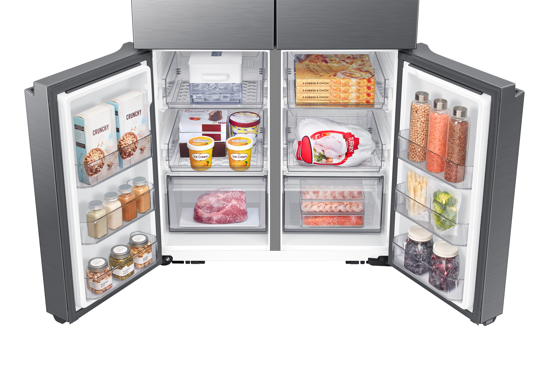 Frigorífico French Door 178cm 649L Clase E Inox RF59C70TES9/ES Freezer-Dynamic Silver 