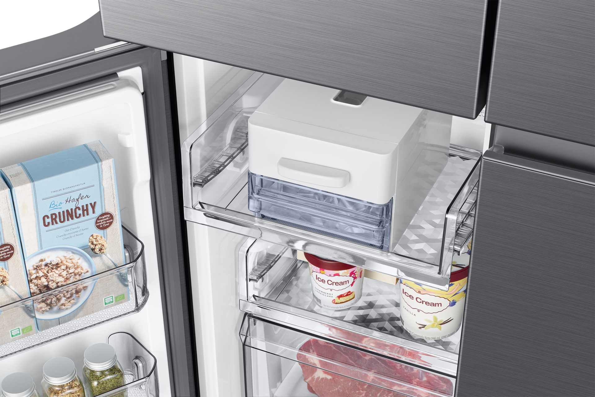 Frigorífico French Door 178cm 649L Clase E Inox RF59C70TES9/ES Freezer-Ice-Bucket Silver 