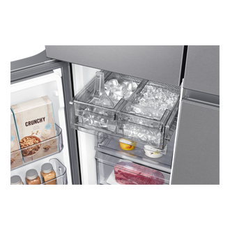 Frigorífico French Door Bespoke AI 183cm 646L Clase E Plata RF65DG960ESR/EF Freezer-Ice-IceScoop Silver 