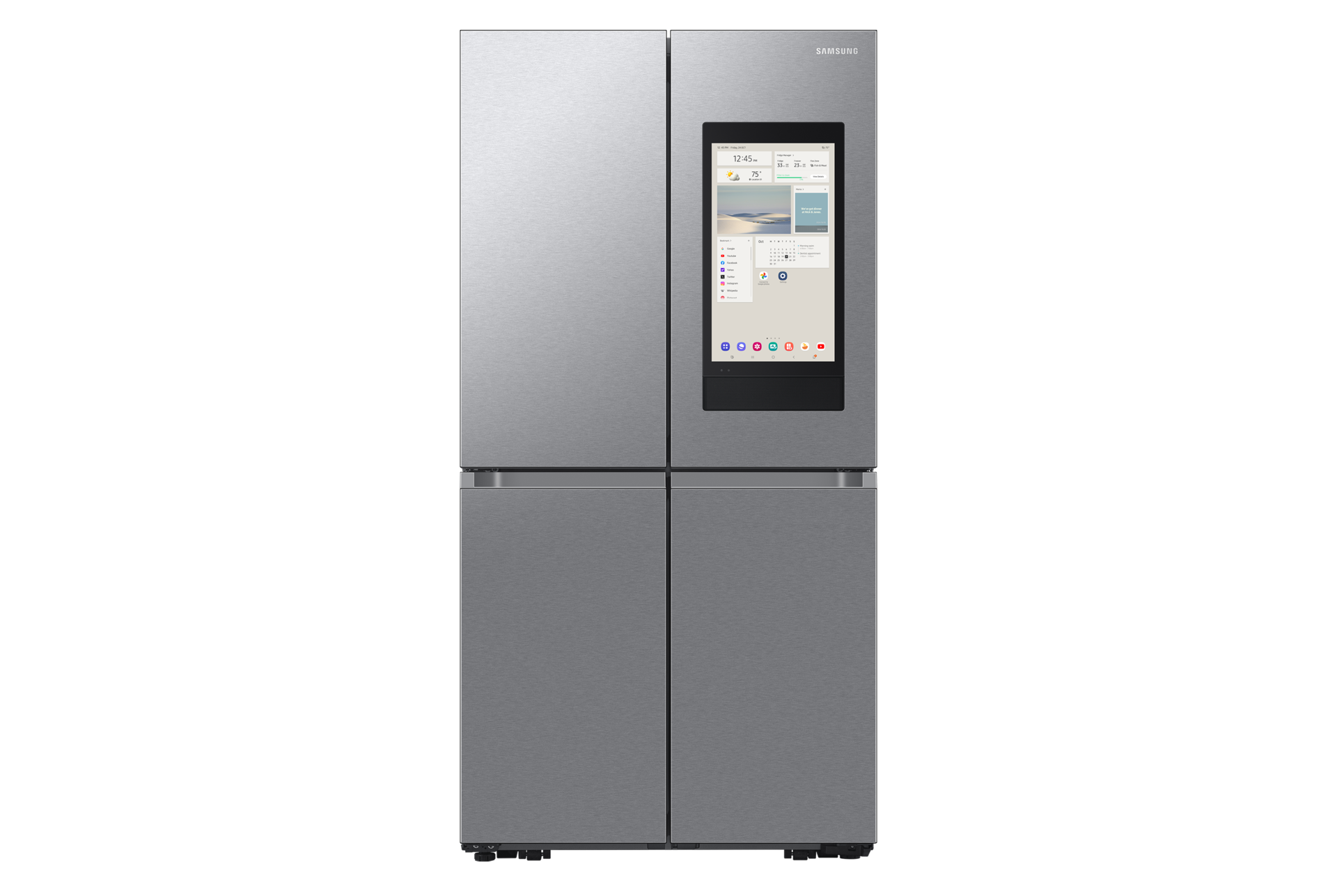 Frigorífico French Door Bespoke AI 183cm 636L Clase E Plata RF65DG9H0ESR/EF Silver