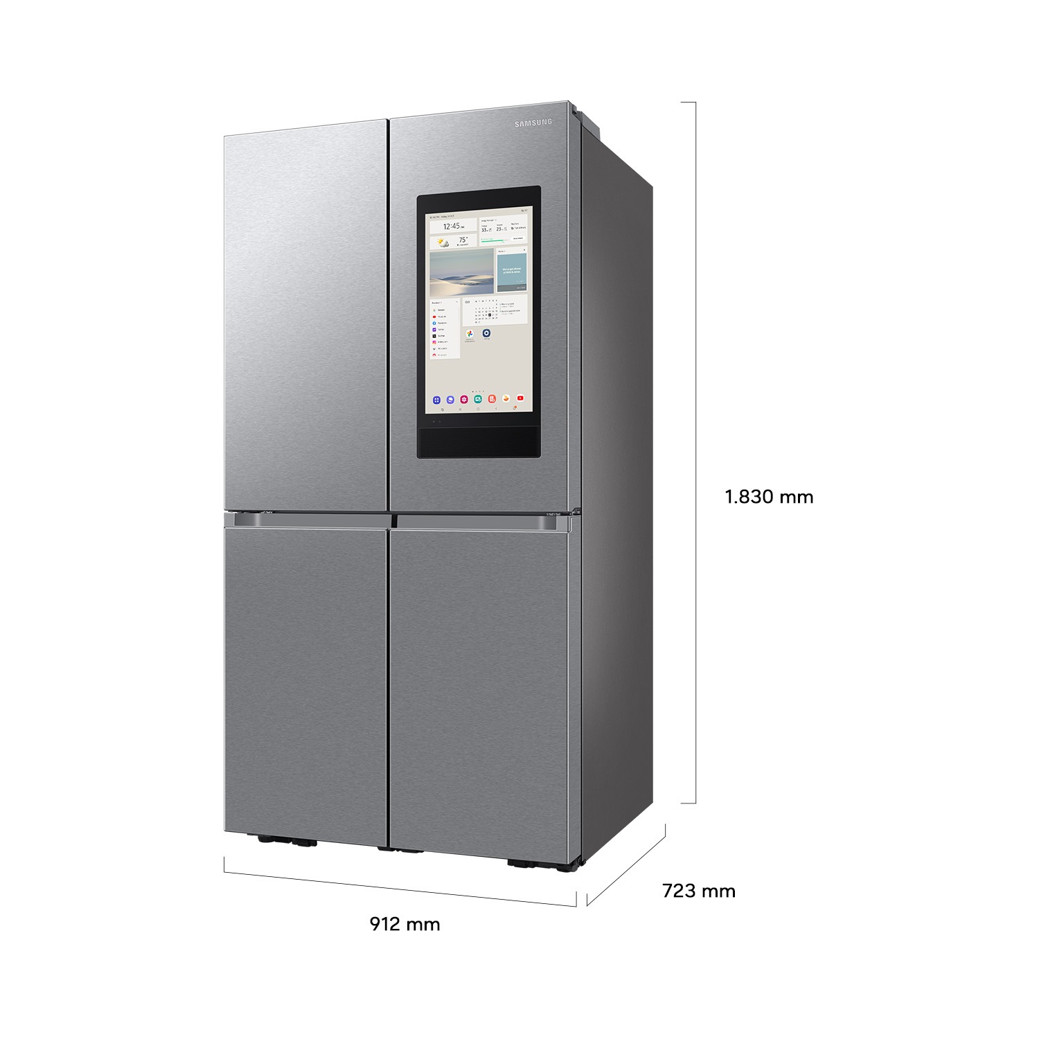 Frigorífico French Door Bespoke AI 183cm 636L Clase E Plata RF65DG9H0ESR/EF Silver