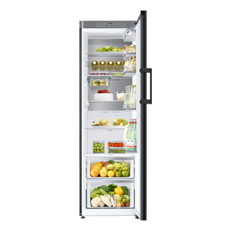 Frigorífico Bespoke Twin Satin Beige 387L - RR39A746339 Front-Open-With-Food1 Beige Wood 