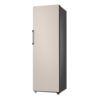 Frigorífico Bespoke Twin Satin Beige 387L - RR39A746339 R-Perspective Beige Wood 