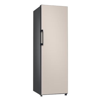 Frigorífico Bespoke Twin Satin Beige 387L - RR39A746339 L-Perspective Beige Wood 