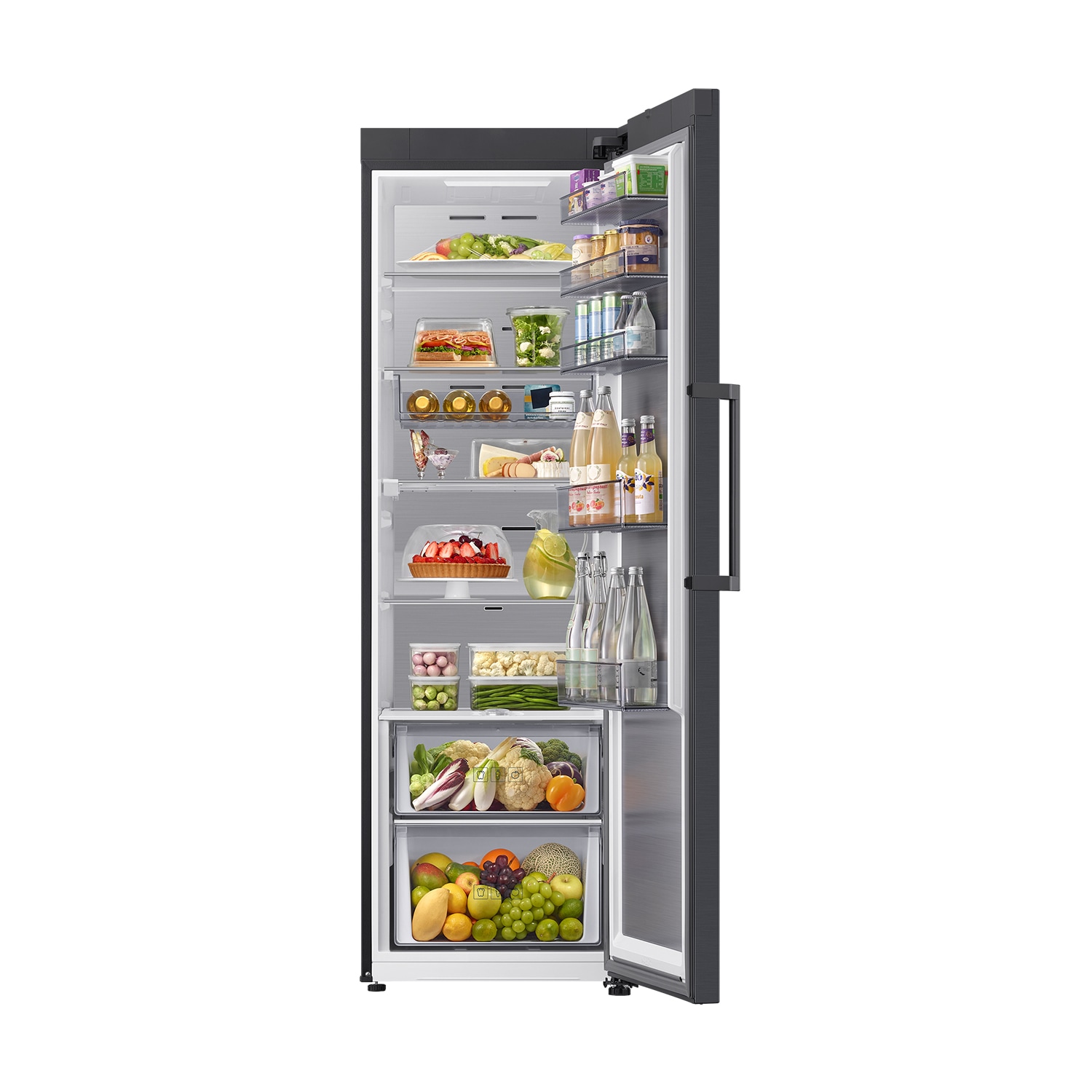 Frigorífico 1 Puerta Bespoke AI 186cm 387L Clase D Grafito RR70H39CDFEF ​ ​ Grafito