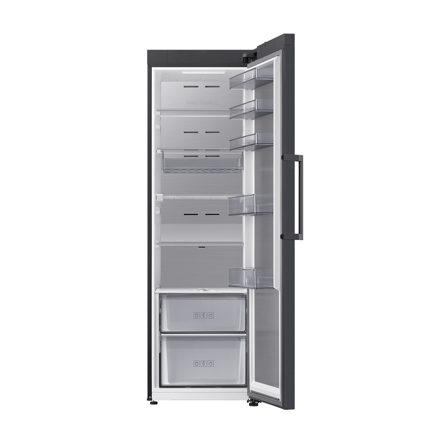 Frigorífico 1 Puerta Bespoke AI 186cm 387L Clase D Grafito RR70H39CDFEF Grafito